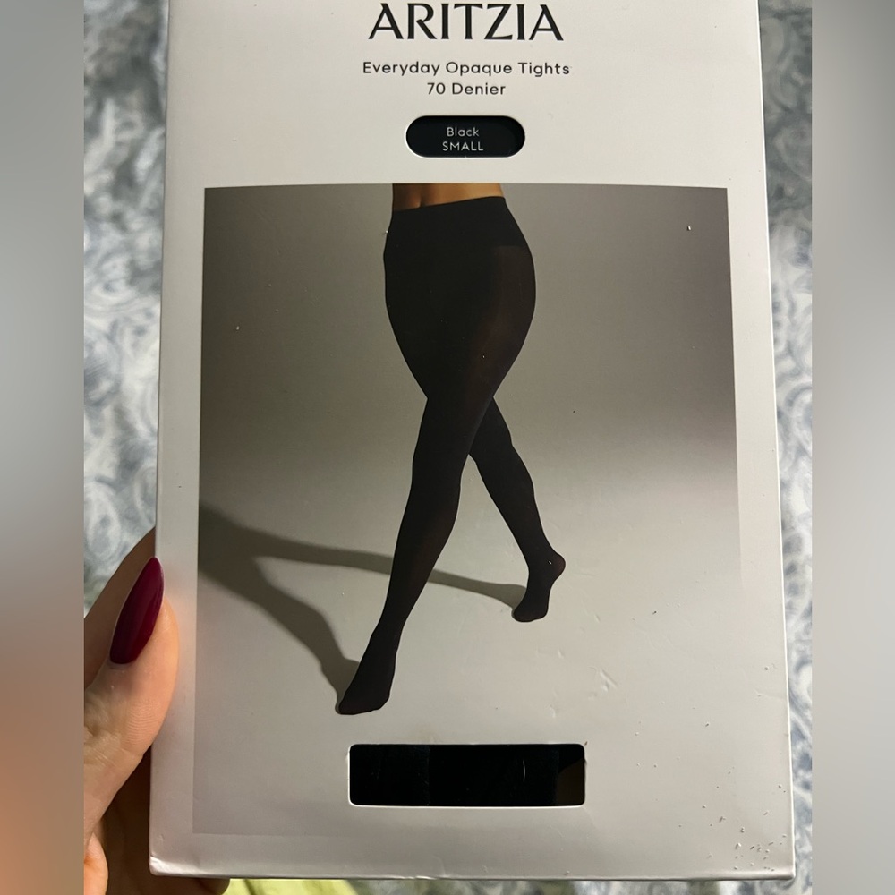 Aritzia Black Opaque Tights